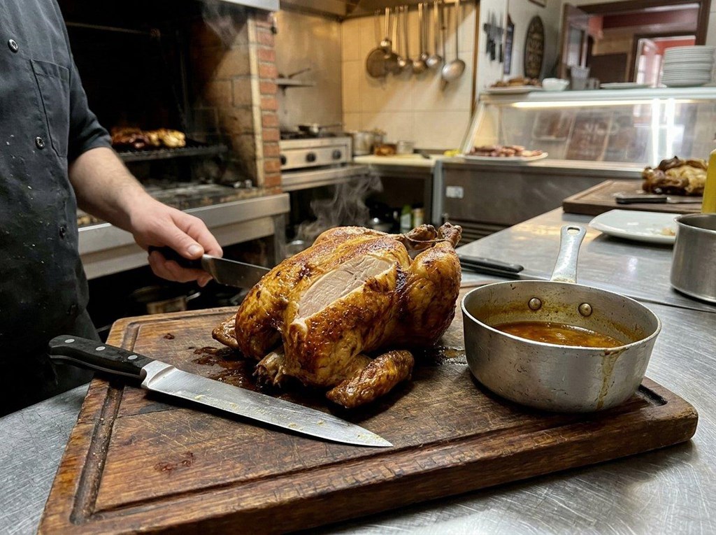 Foto 1 Pollo clásico asado, jugoso y dorado, para llevar en Ourense